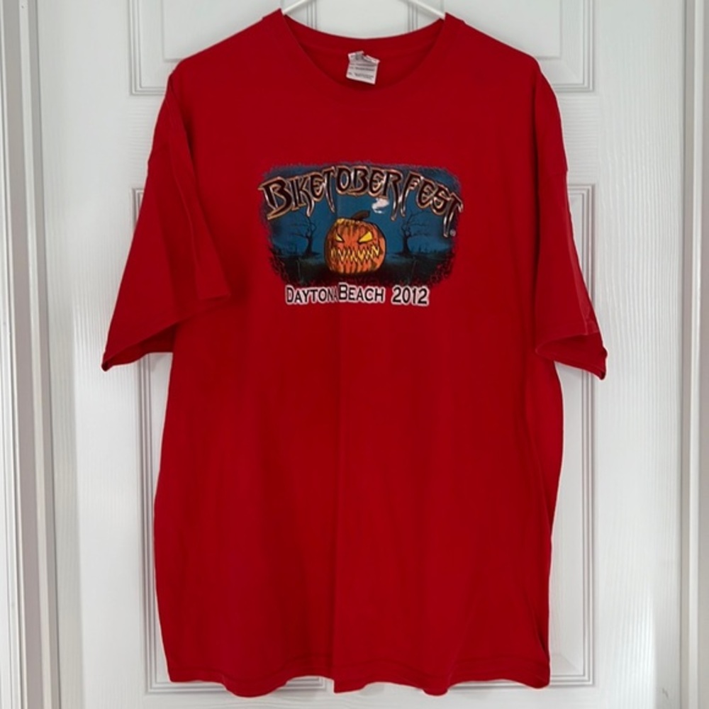 Biketoberfest Daytona Beach 2012 mens red teeshirt $5/25